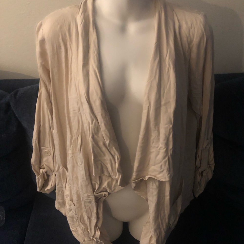4/$20❗️Forever 21 - Cream Casual Cardigan/ Jacket